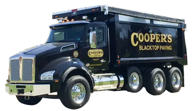 Cooper's Blacktop Paving dump truck